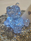 Resin 'Light up" Bear with Silver foil and lights