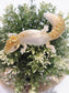 Resin fat tail Gecko in Pearl, Gold foil and Glitter