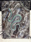 Resin marble snake wall art