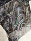 Resin marble snake wall art