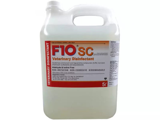 F10 SC5 Veterinary Disinfectant 5L Gallon