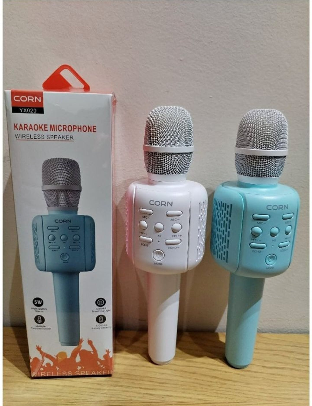 New Karaoke Microphone Wireless Speaker with Multi Voice, USB & Micro SD - Premium Quality - Audio, Smartphone