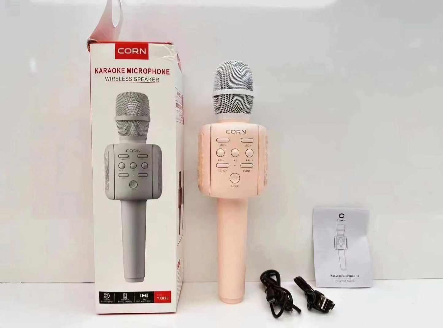 New Karaoke Microphone Wireless Speaker with Multi Voice, USB & Micro SD - Premium Quality - Audio, Smartphone