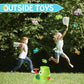 Catch the Flying Discs Launcher Toy - Indoor Outdoor Fun Game for Children and Adults