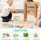 Montessori Wooden Activity Cube Baby 12 months+ - 8 in 1 Wooden Sorting and Stacking Toy Set